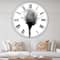 Designart 'Rose #10 X-Ray Large Cottage Wall Clock